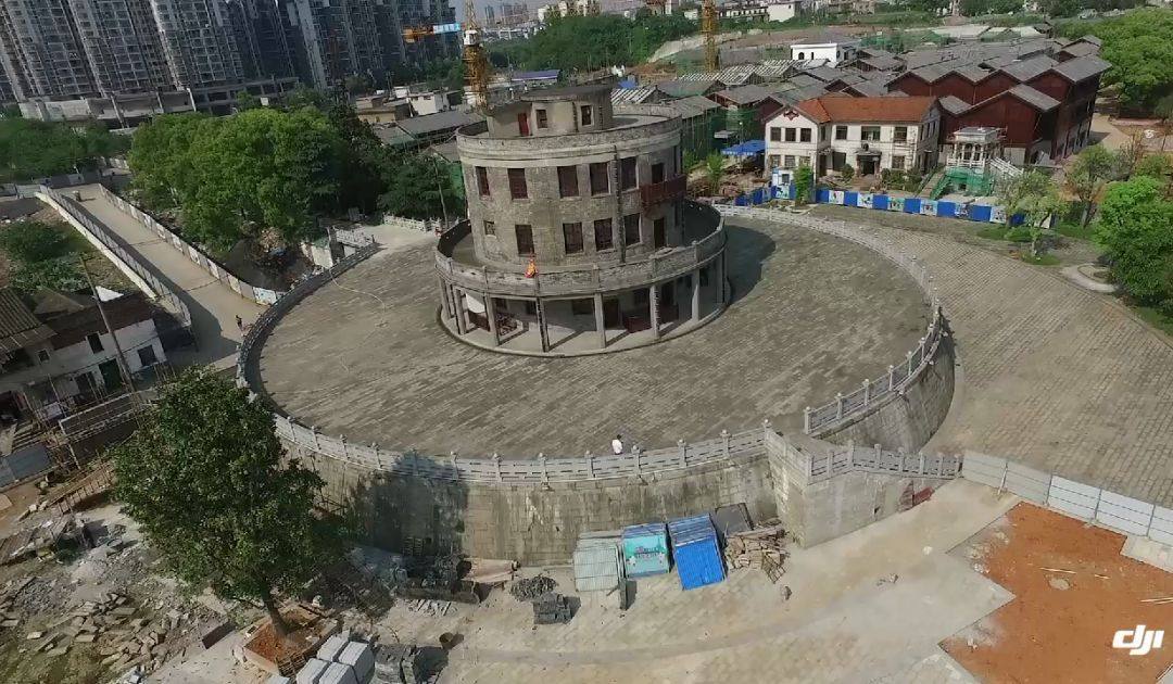 航拍湘潭十八总石咀脑窑湾老街